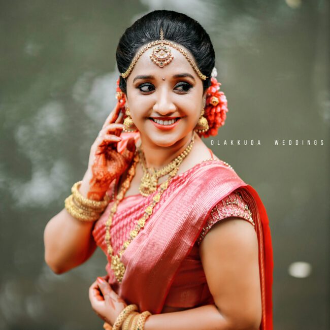 bride smiling